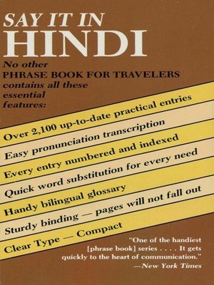 cover image of Say It in Hindi